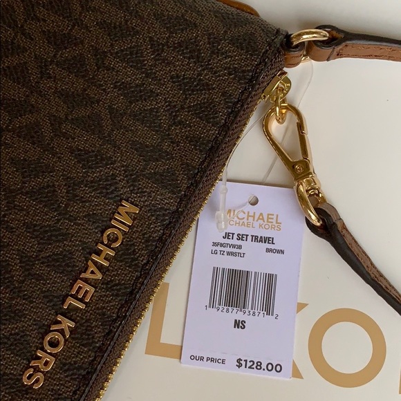 Michael Kors Jet Set Travel Lg Top Zip Wristlet - Picture 3 of 16